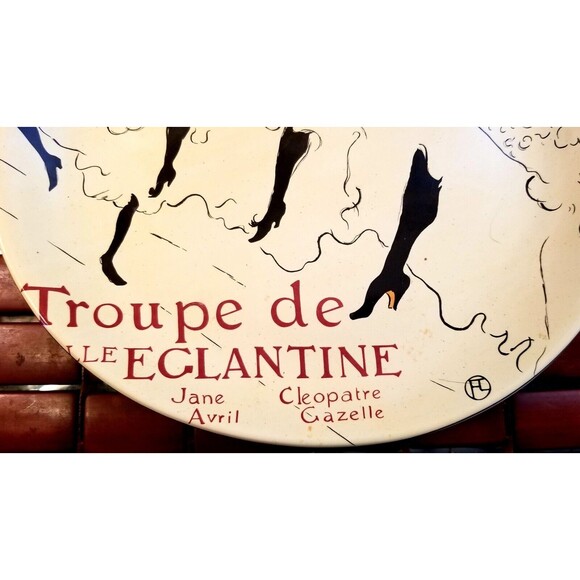2 Vintage Sango Cabaret Moulin Rouge Troupe De Elephantine Oval Dinner Plates - Picture 5 of 6
